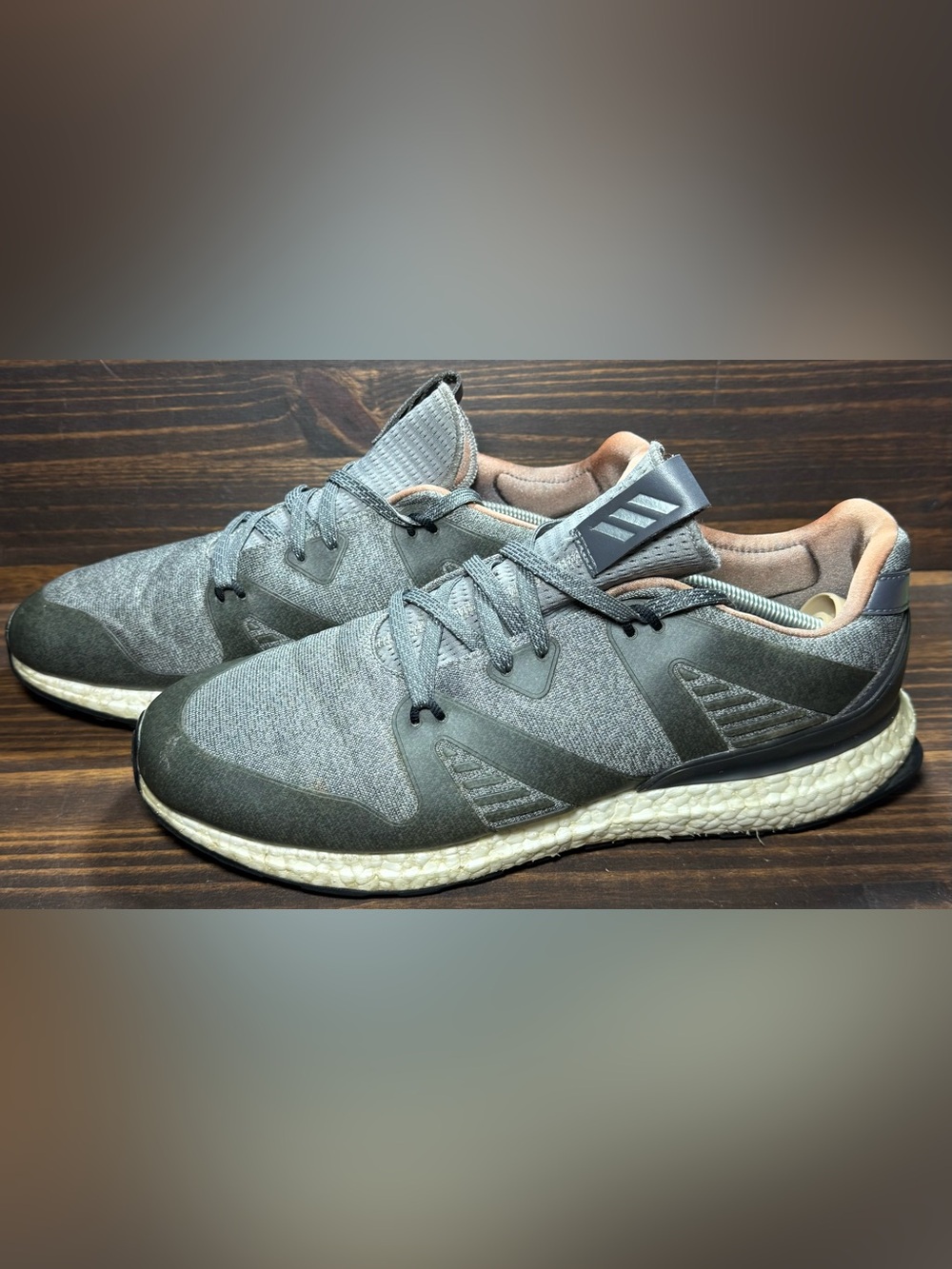 Adidas Crossknit 3.0 Men’s Size 12.5 Shoes Grey White Athletic Golf Sneakers